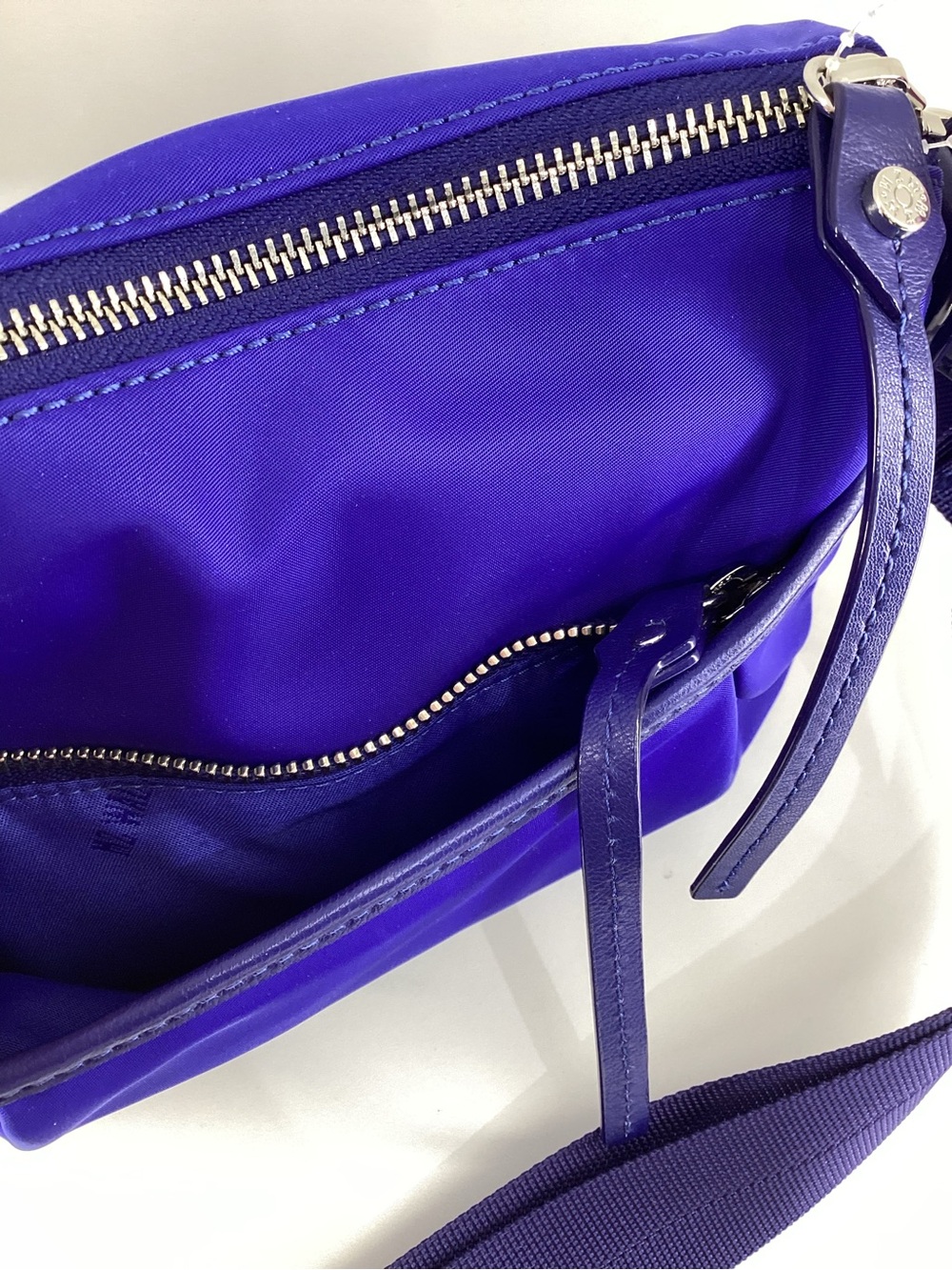 PrecOwned MZ Wallace Small Royal Blue Nylon Crossbody Bag. - Picture 9 of 11